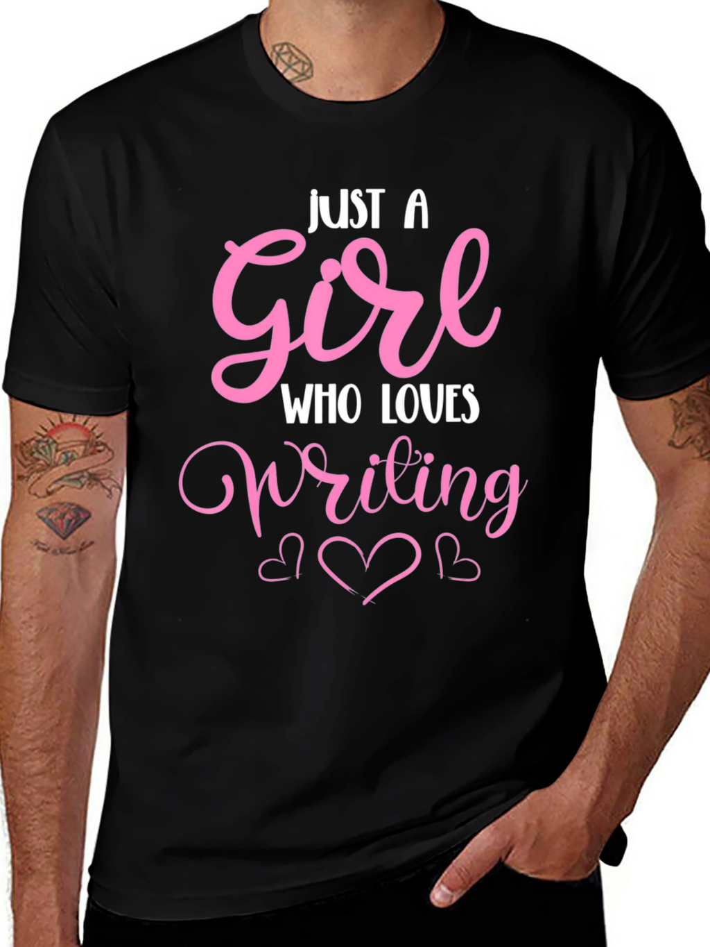 Just A Girl Who Loves Writing T-Shirt