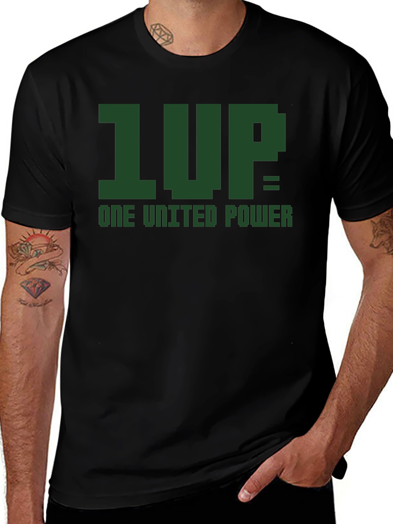 1UP One United Power Graphic Tee - Black