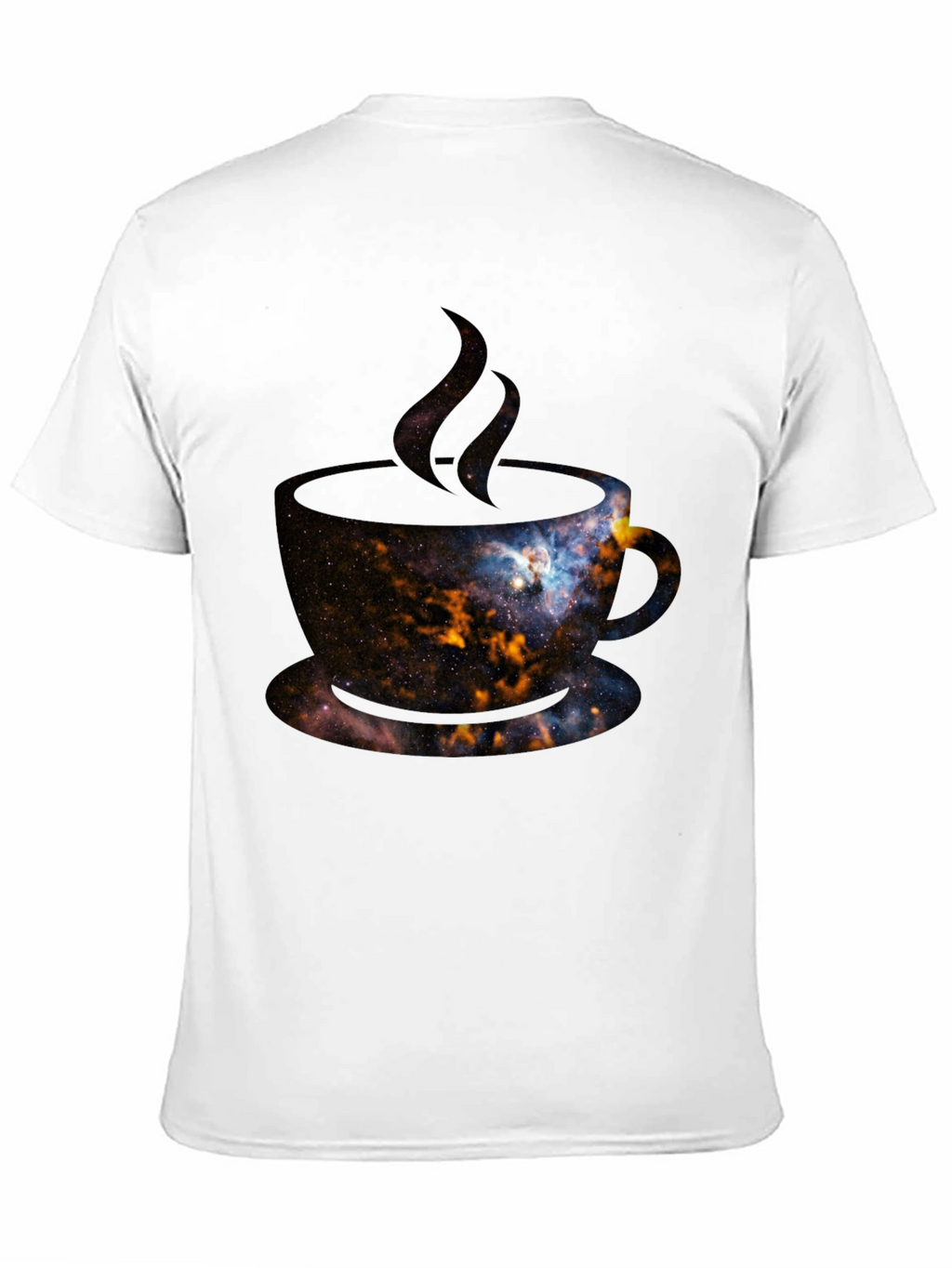 Cosmic Coffee T-Shirt - Galaxy Design