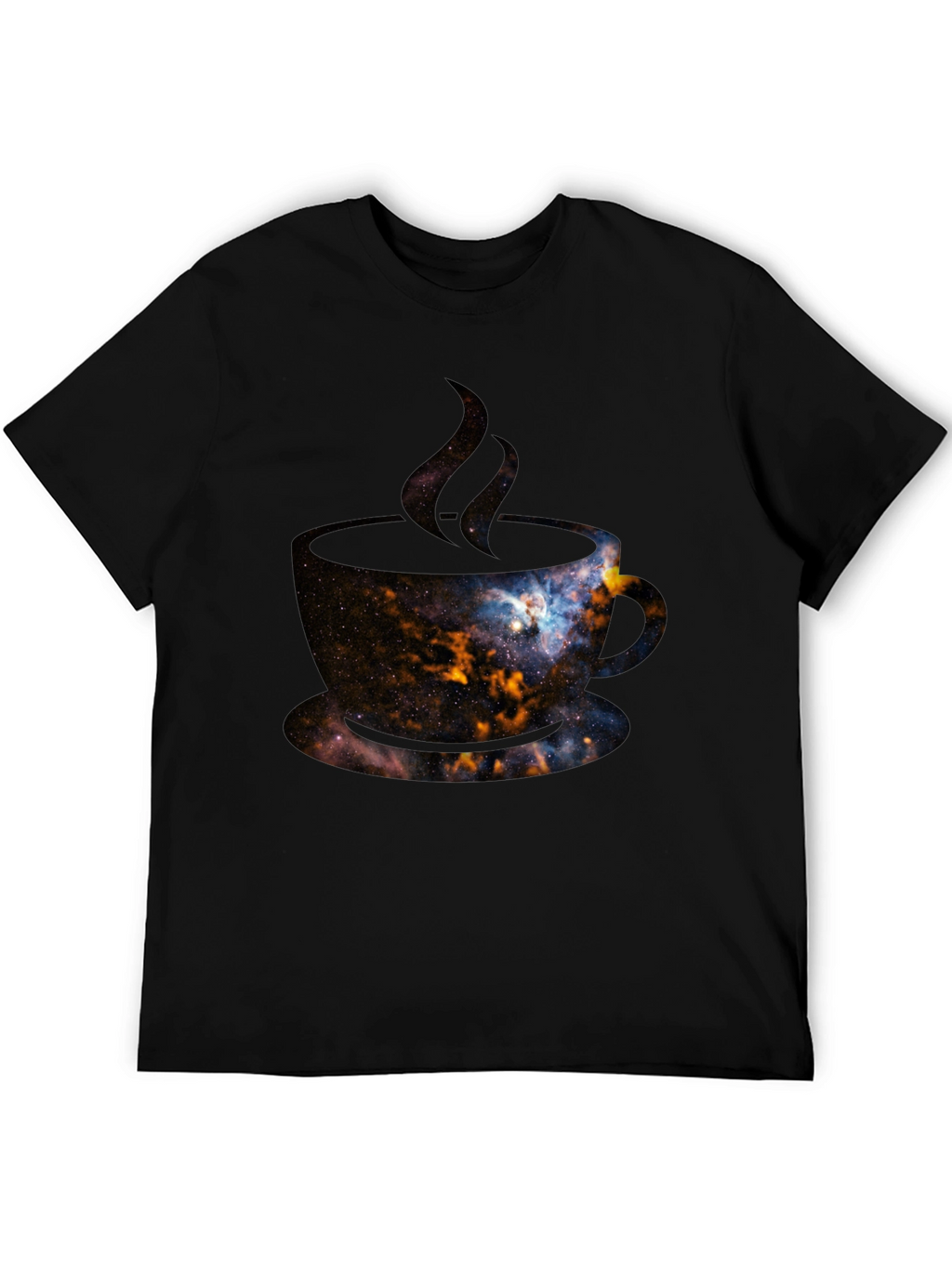 Cosmic Coffee T-Shirt - Galaxy Design