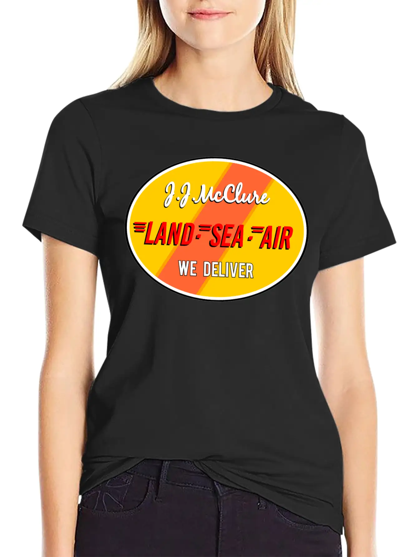Jj Mc Clure Land Sea Air Breathable Graphic T-Shirt – Perfect For Casual Days