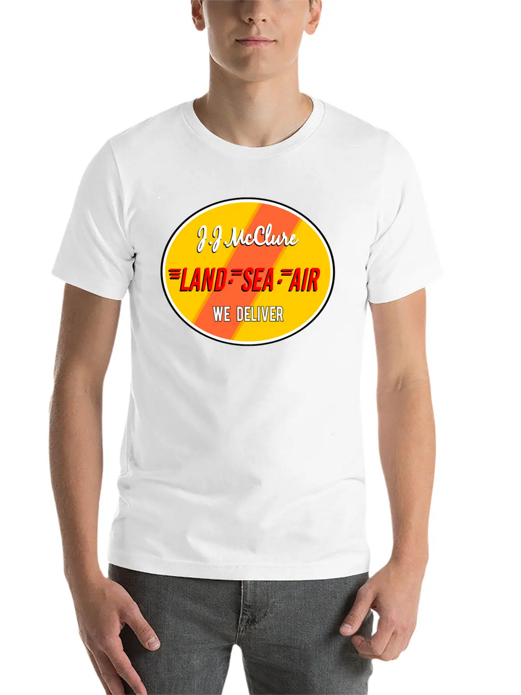 Jj Mc Clure Land Sea Air Breathable Graphic T-Shirt – Perfect For Casual Days