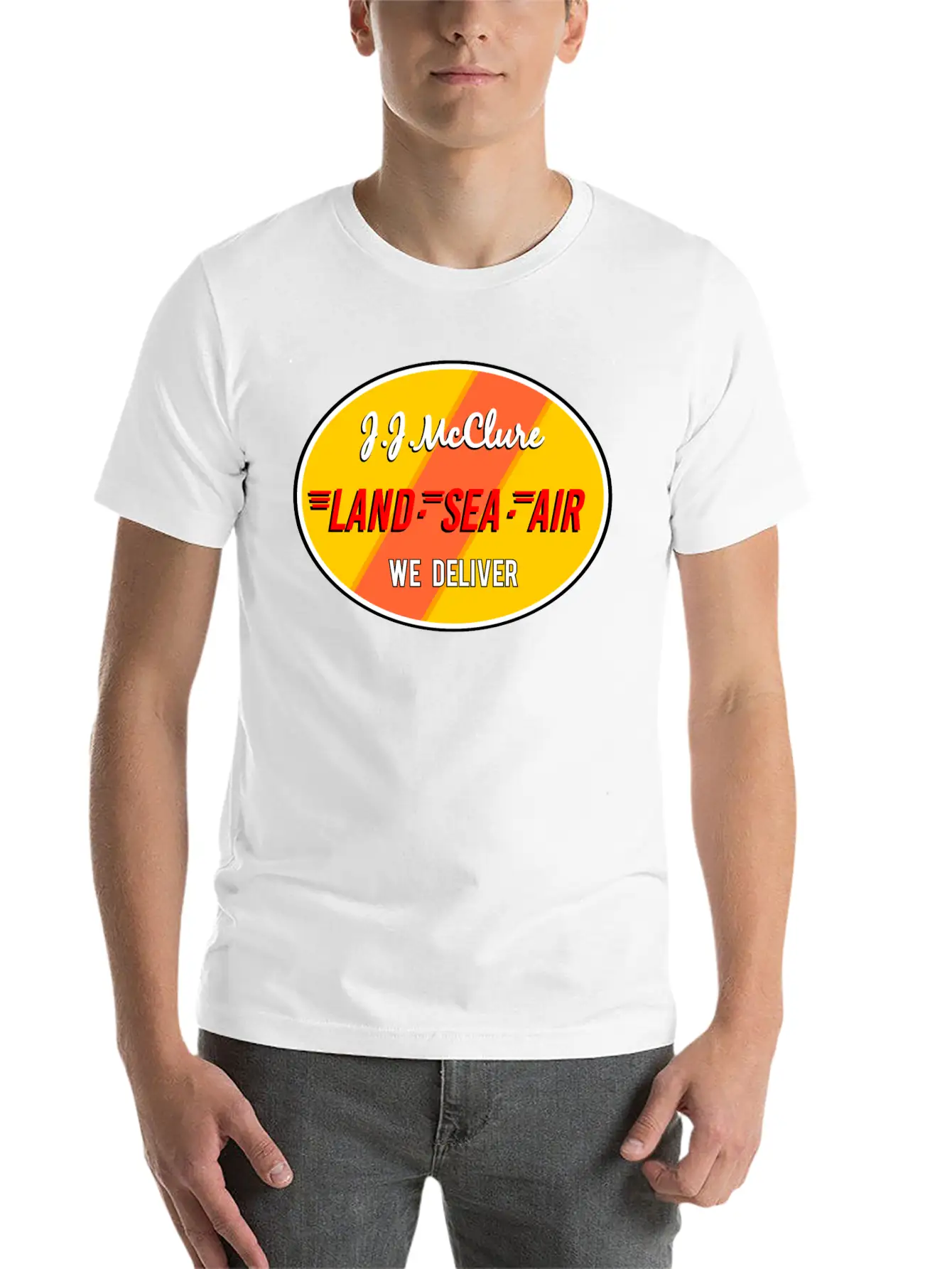 Jj Mc Clure Land Sea Air Breathable Graphic T-Shirt – Perfect For Casual Days