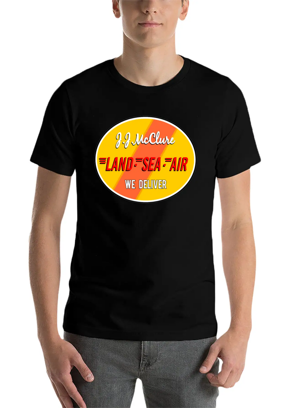 Jj Mc Clure Land Sea Air Breathable Graphic T-Shirt – Perfect For Casual Days