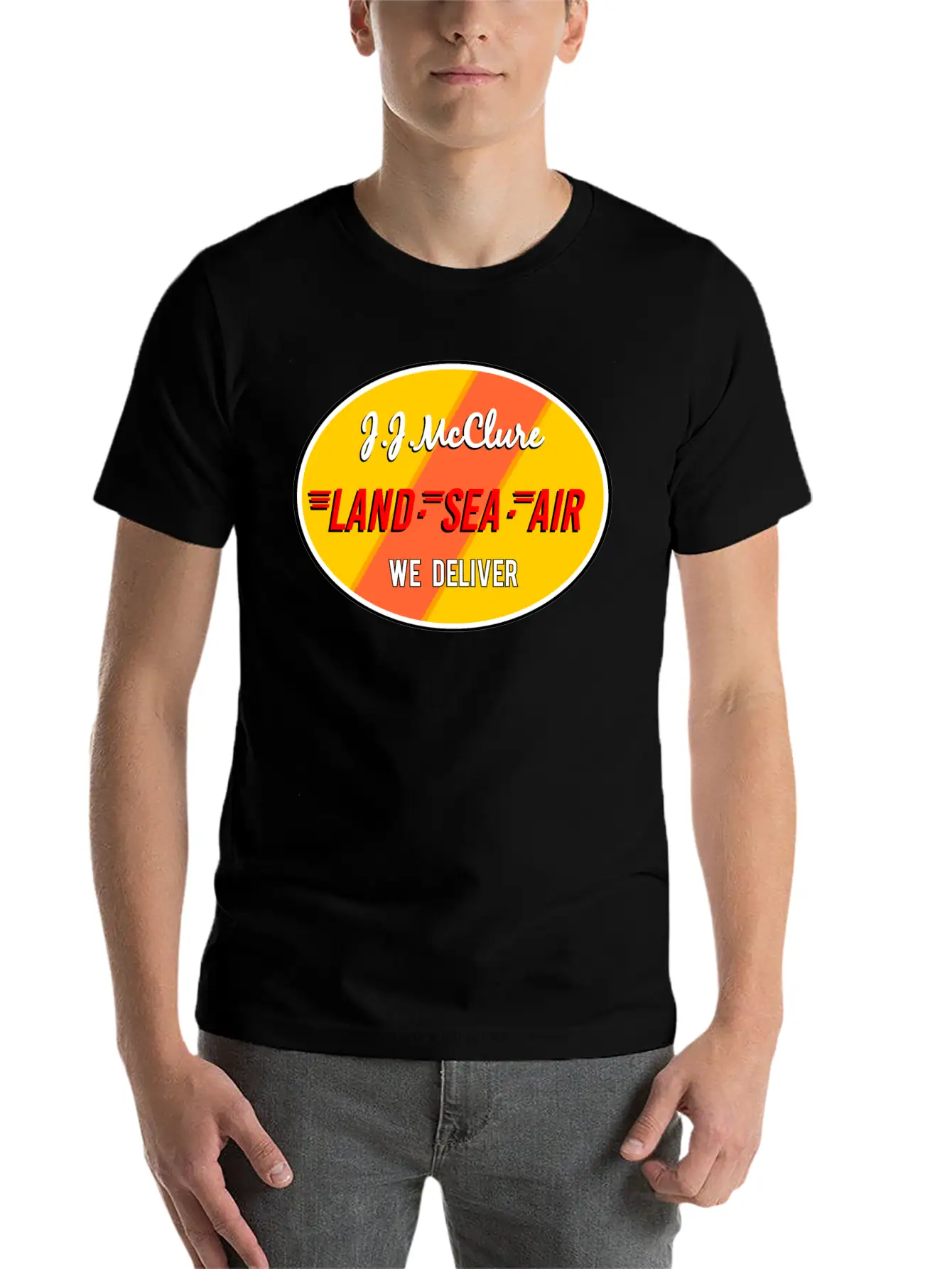 Jj Mc Clure Land Sea Air Breathable Graphic T-Shirt – Perfect For Casual Days
