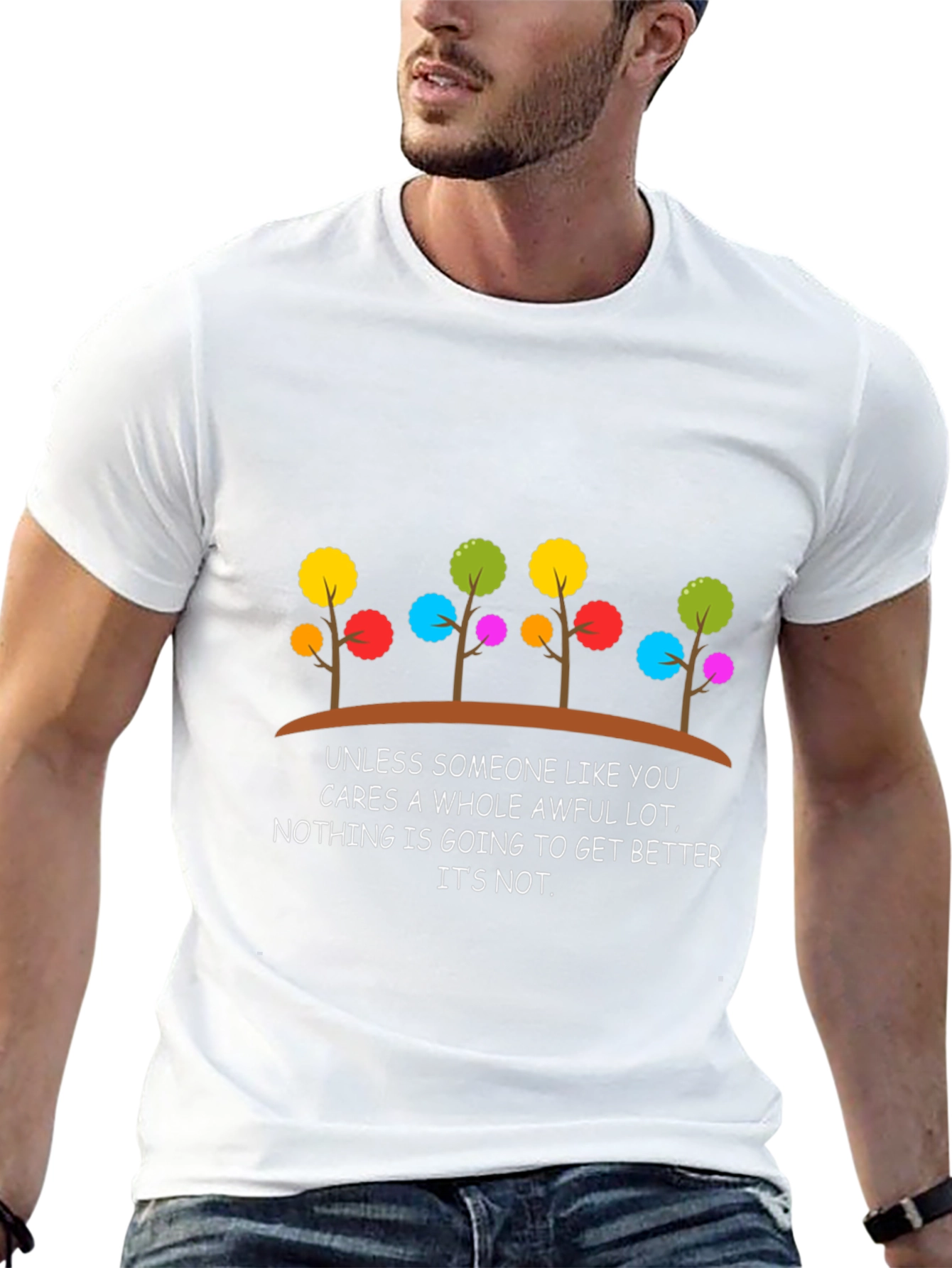 Colorful Trees Graphic Tee - Lorax Inspired T-Shirt