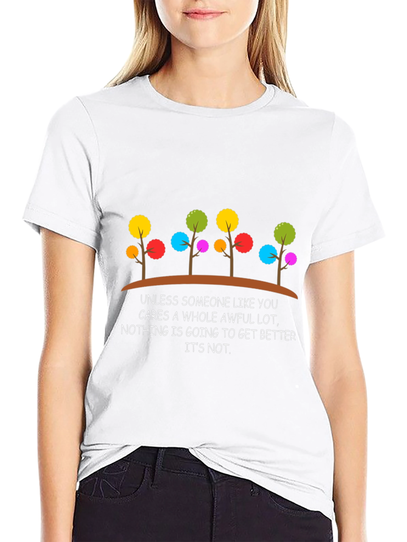 Colorful Trees Graphic Tee - Lorax Inspired T-Shirt