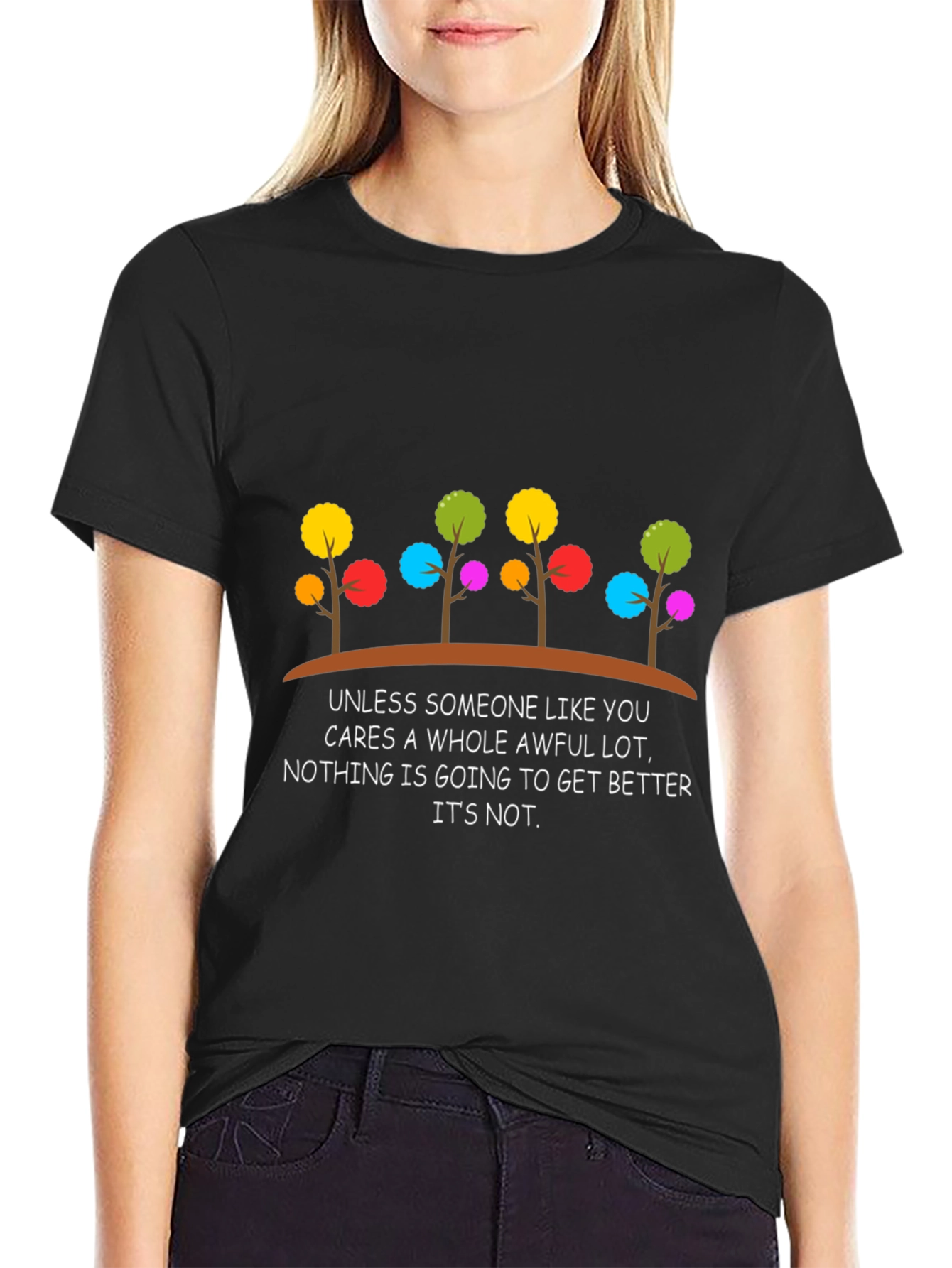 Colorful Trees Graphic Tee - Lorax Inspired T-Shirt