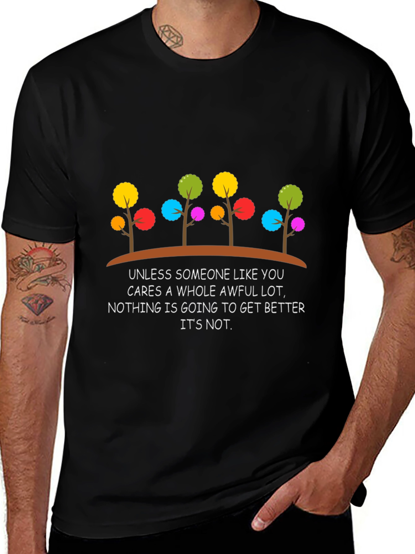Colorful Trees Graphic Tee - Lorax Inspired T-Shirt