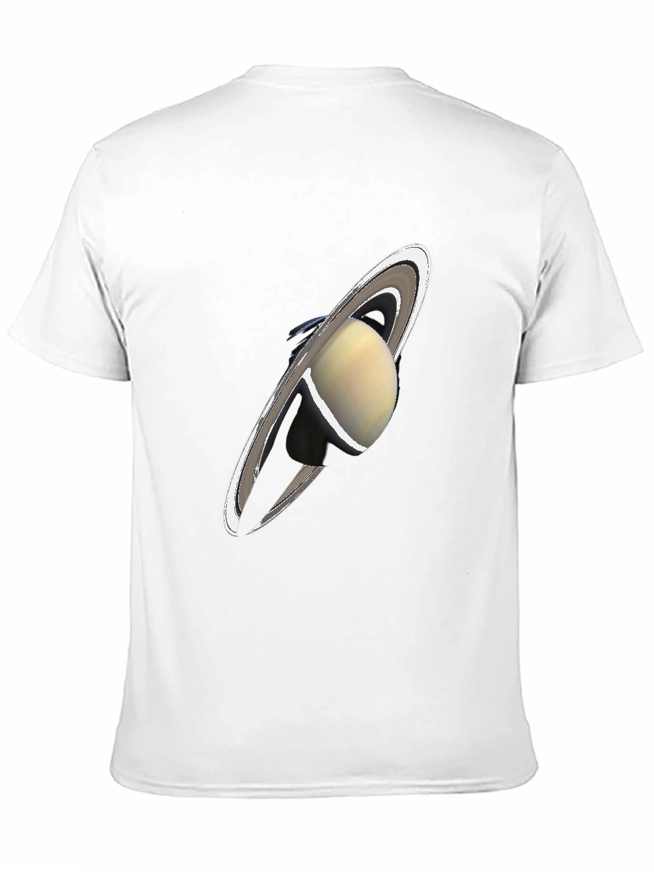 Saturn Graphic Black T-Shirt - Celestial Style