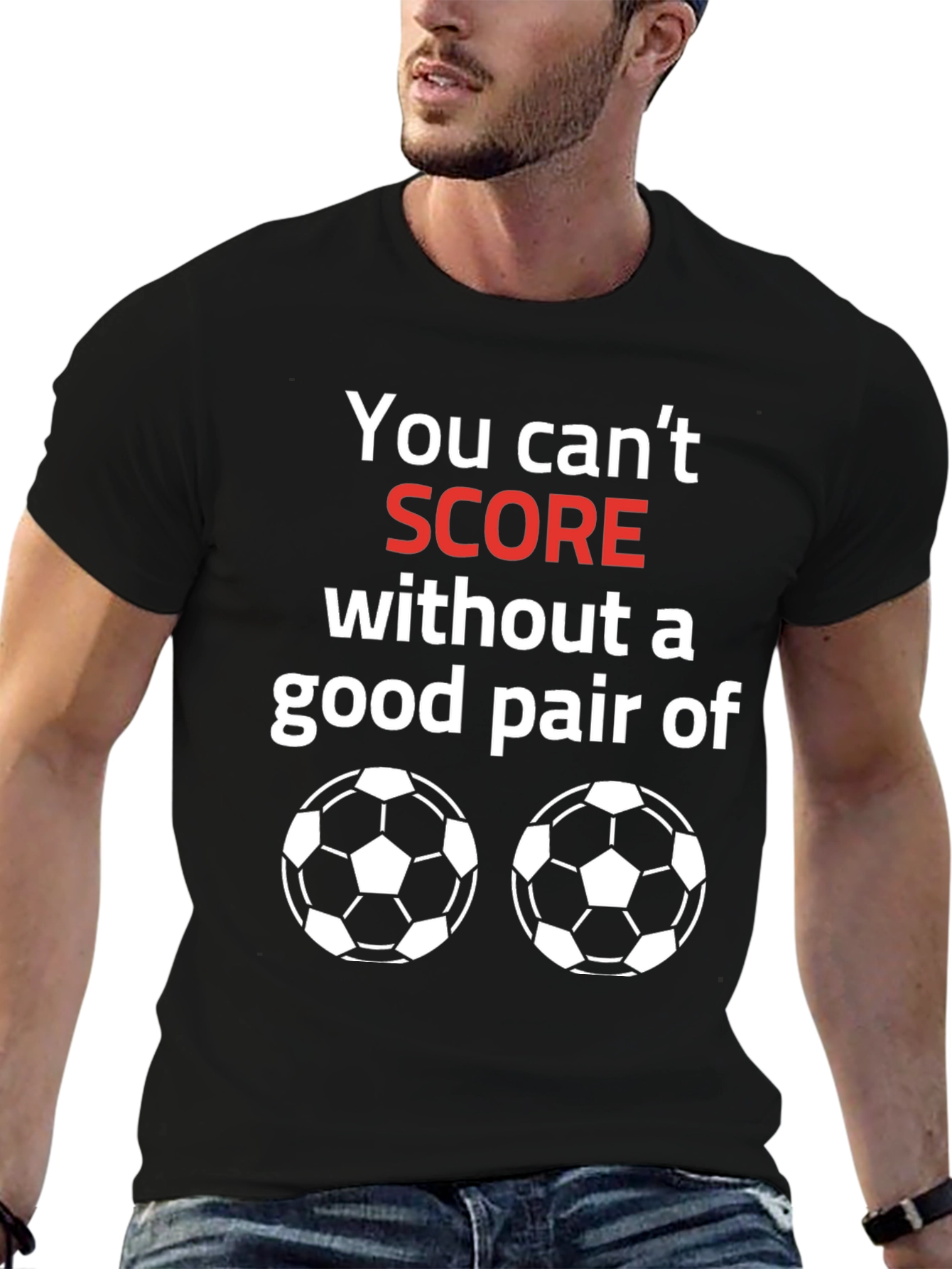 Soccer Balls T-Shirt Funny Score Saying