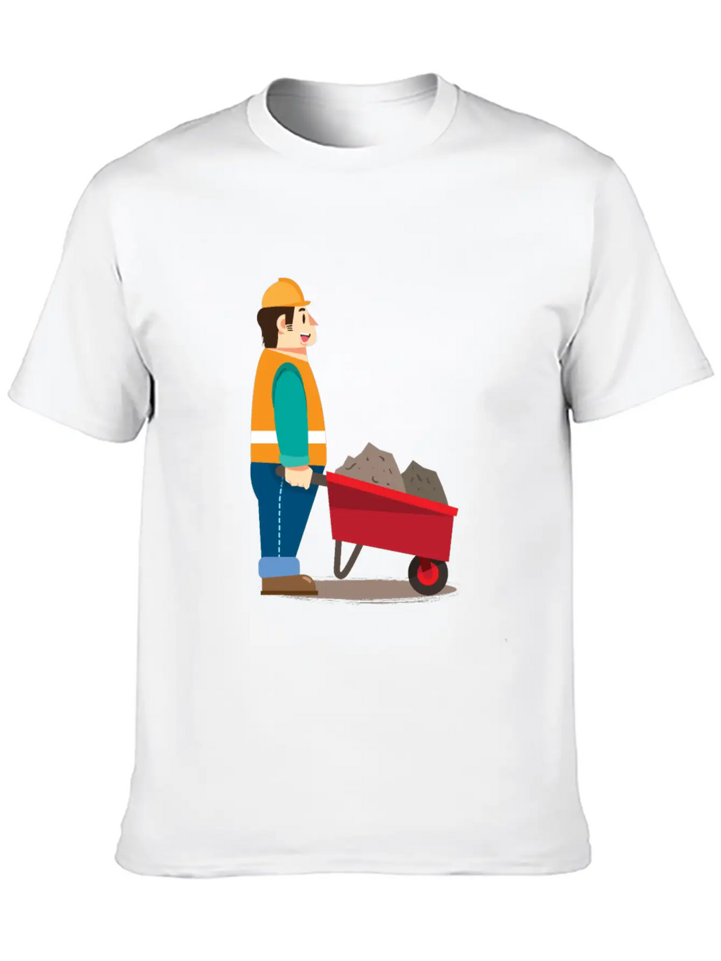 Job Work With Wheelbarrow Classic Cotton Tee – Unisex Comfort For Any Season