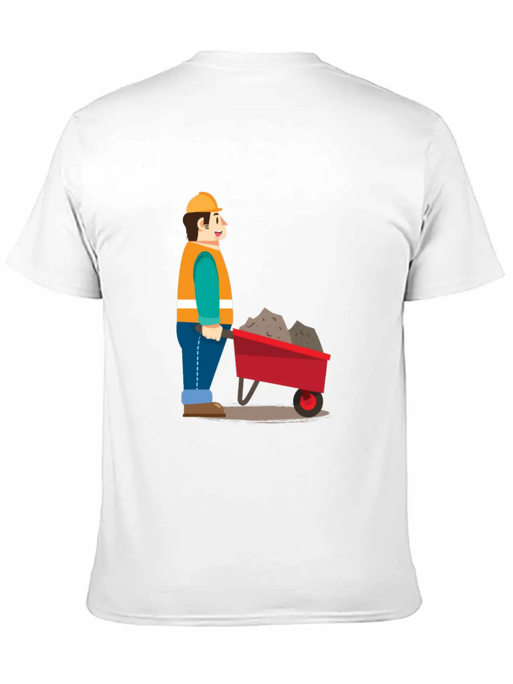 Job Work With Wheelbarrow Classic Cotton Tee – Unisex Comfort For Any Season