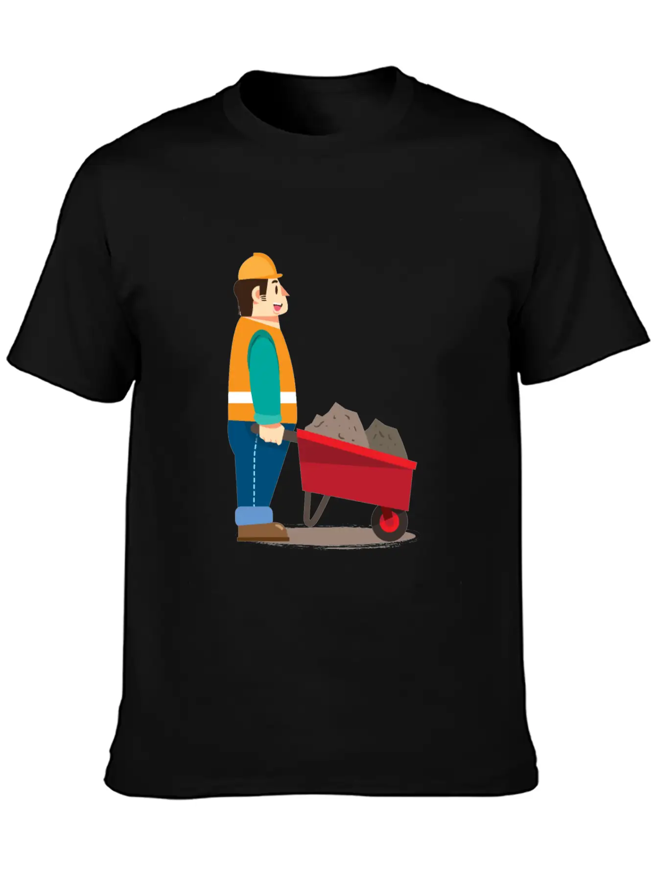 Job Work With Wheelbarrow Classic Cotton Tee – Unisex Comfort For Any Season