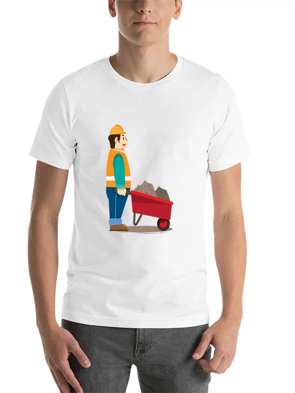 Job Work With Wheelbarrow Classic Cotton Tee – Unisex Comfort For Any Season