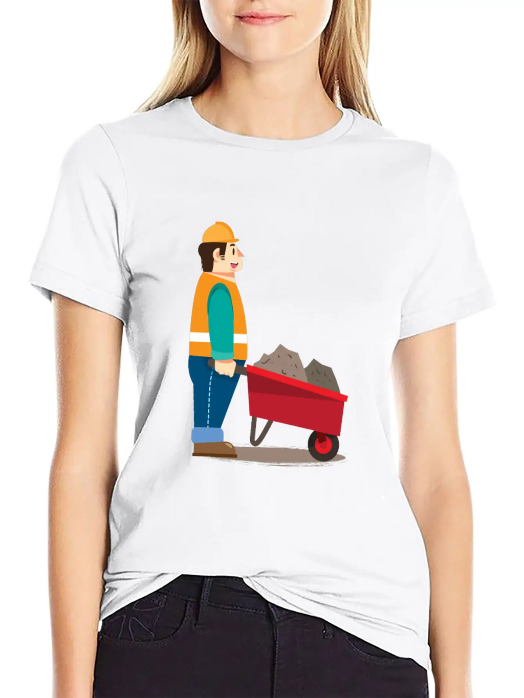Job Work With Wheelbarrow Classic Cotton Tee – Unisex Comfort For Any Season