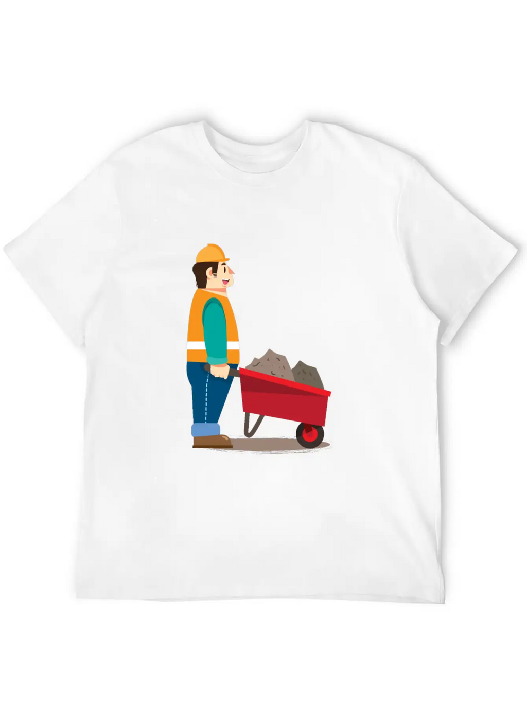 Job Work With Wheelbarrow Classic Cotton Tee – Unisex Comfort For Any Season