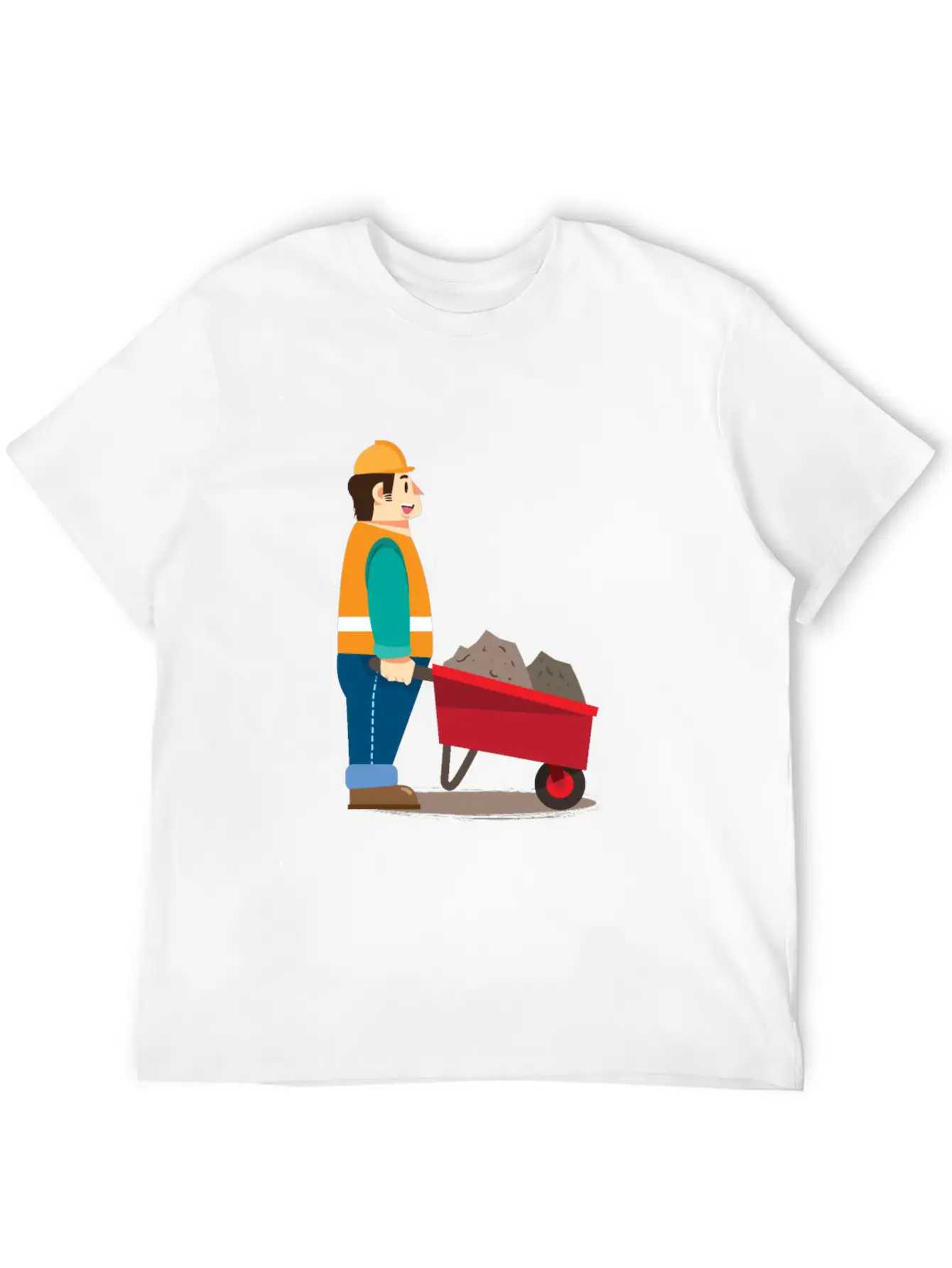 Job Work With Wheelbarrow Classic Cotton Tee – Unisex Comfort For Any Season