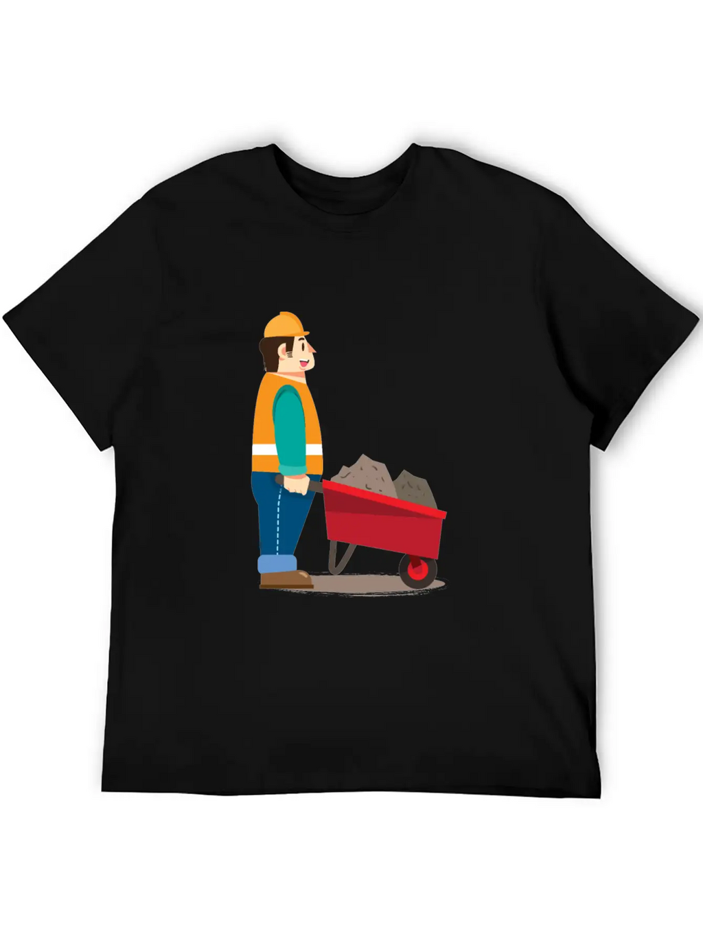 Job Work With Wheelbarrow Classic Cotton Tee – Unisex Comfort For Any Season