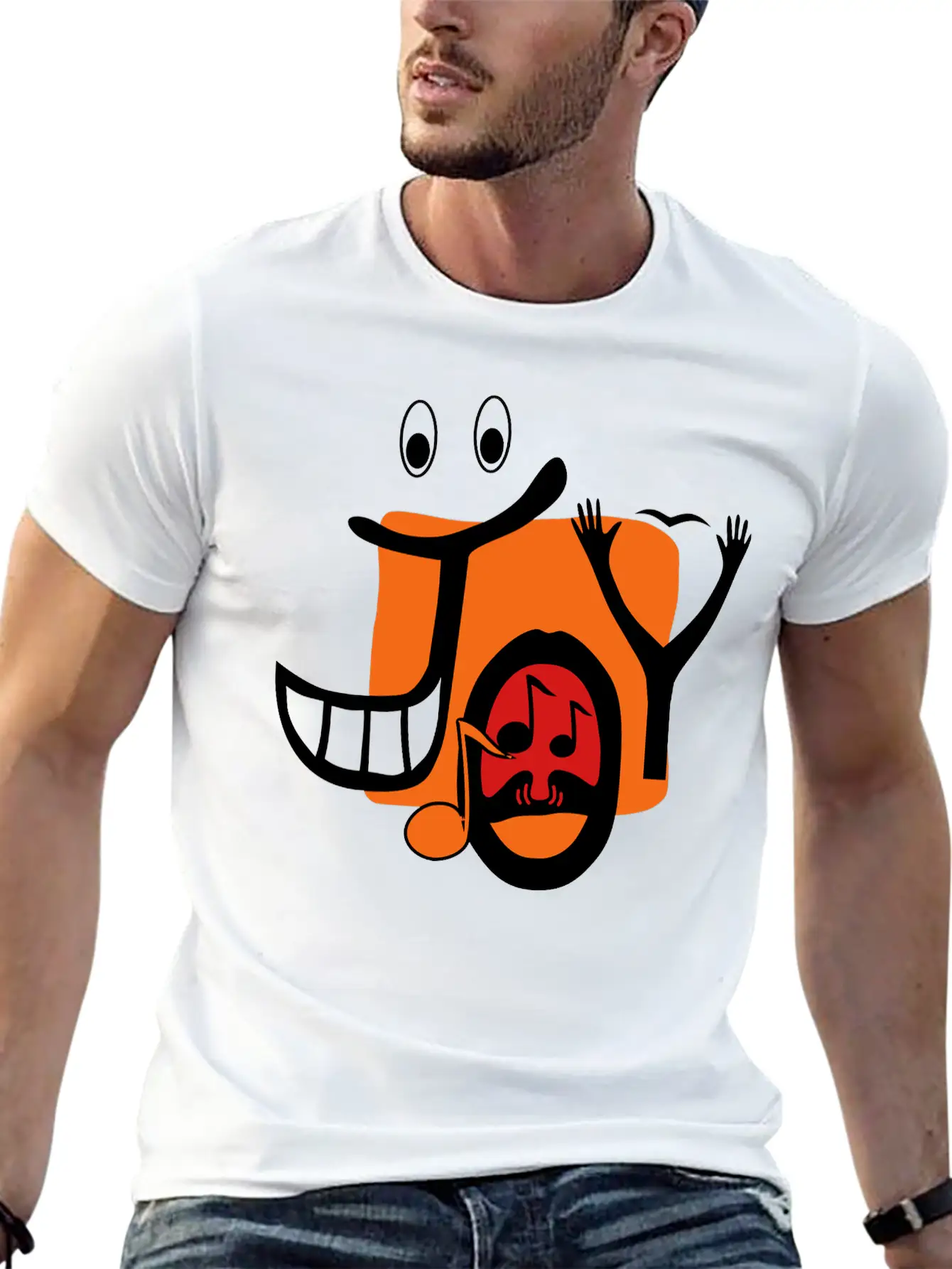 JOY! Breathable Graphic T-Shirt – Perfect For Casual Days