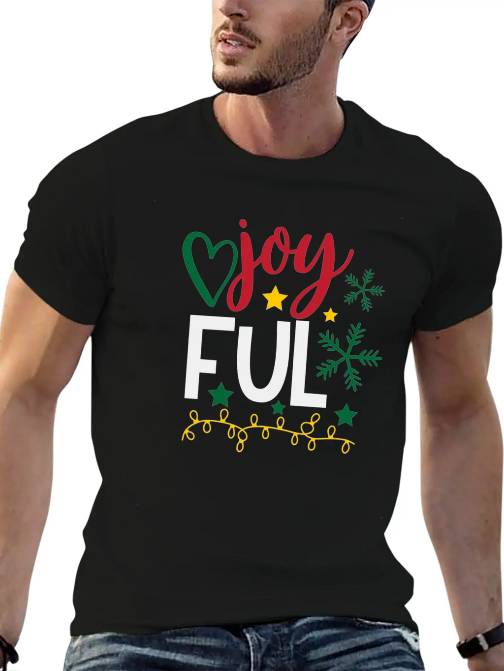 Joy Ful Breathable Graphic T-Shirt – Perfect For Casual Days