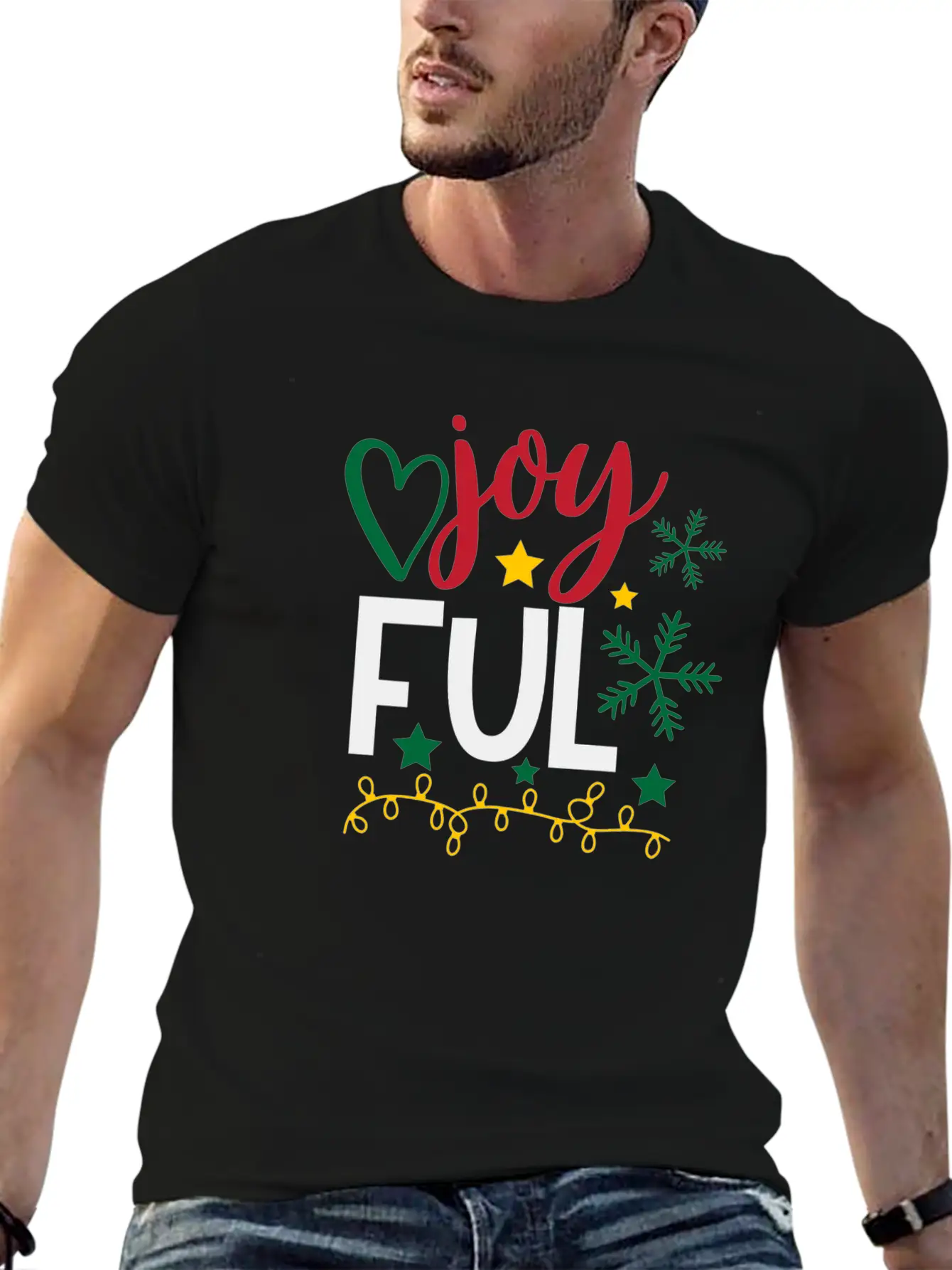 Joy Ful Breathable Graphic T-Shirt – Perfect For Casual Days