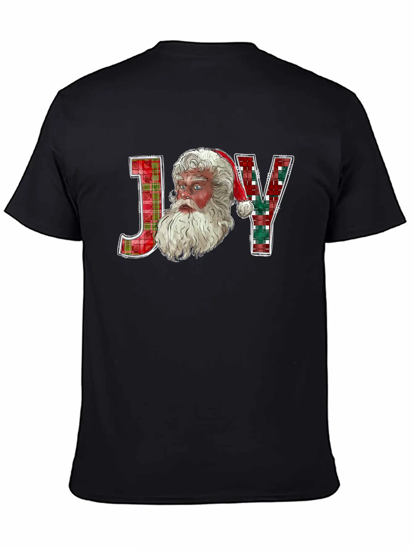 Joy Santa Christmas Essential Cotton Tee For Daily Outfits – Unisex Style