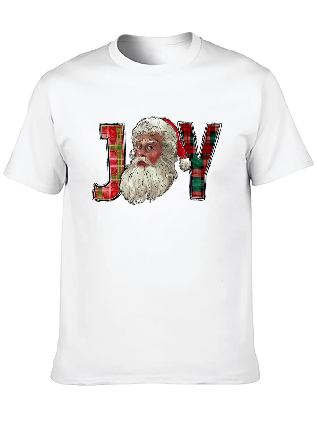 Joy Santa Christmas Essential Cotton Tee For Daily Outfits – Unisex Style