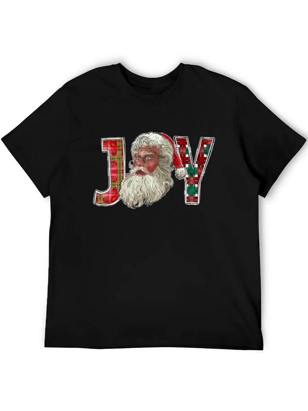 Joy Santa Christmas Essential Cotton Tee For Daily Outfits – Unisex Style