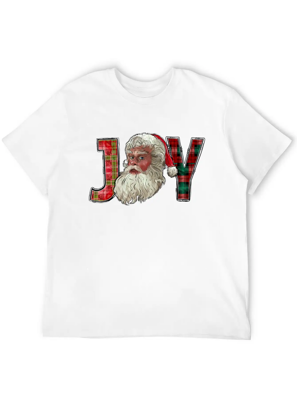 Joy Santa Christmas Essential Cotton Tee For Daily Outfits – Unisex Style