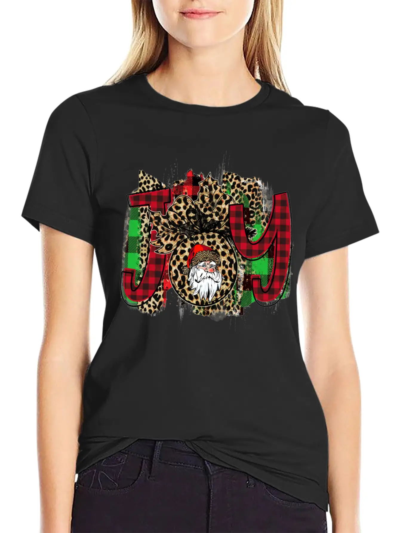 Joy Santa Claus Basic Graphic T-Shirt – Daily Comfort In Soft Cotton