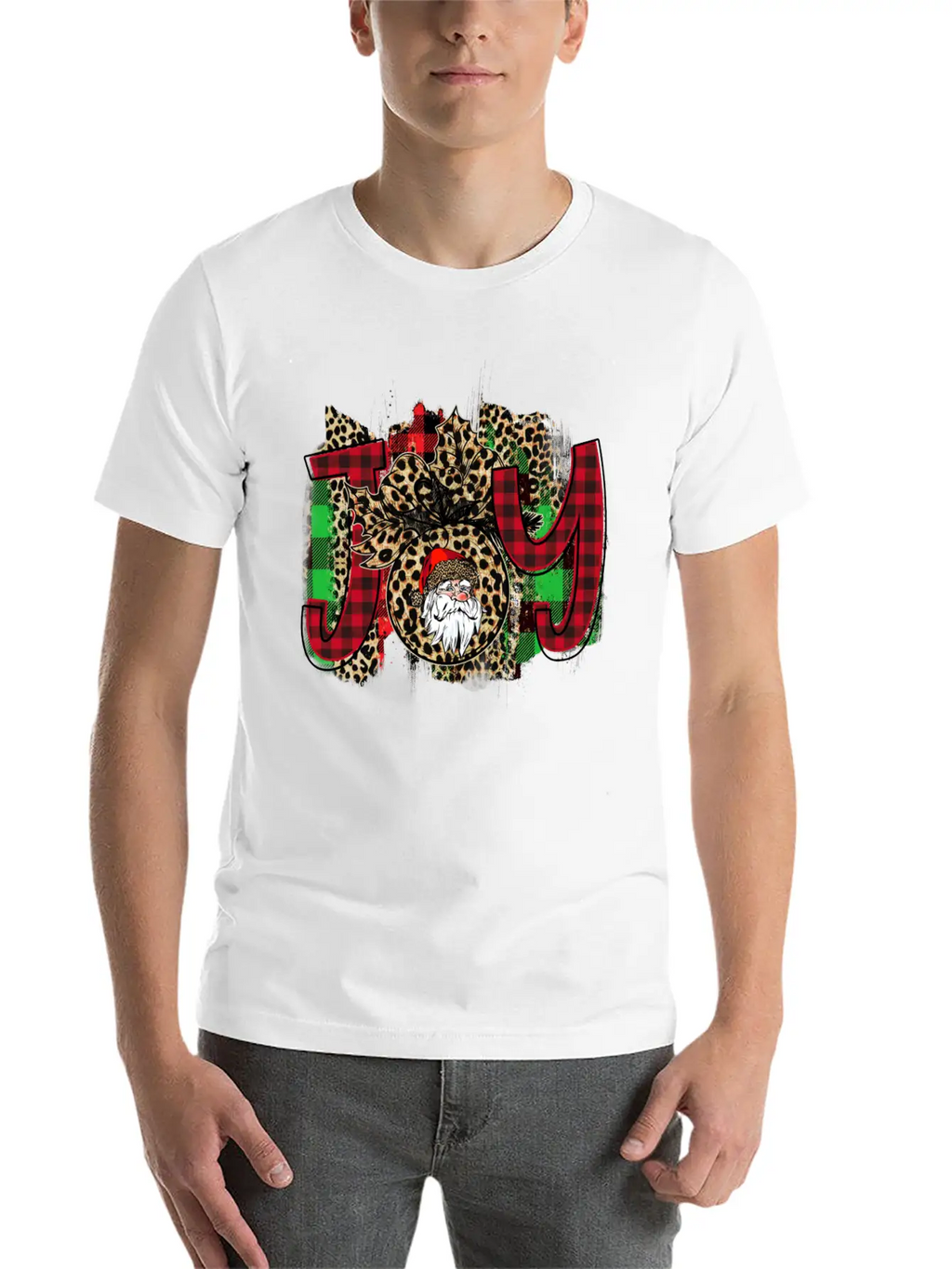 Joy Santa Claus Basic Graphic T-Shirt – Daily Comfort In Soft Cotton
