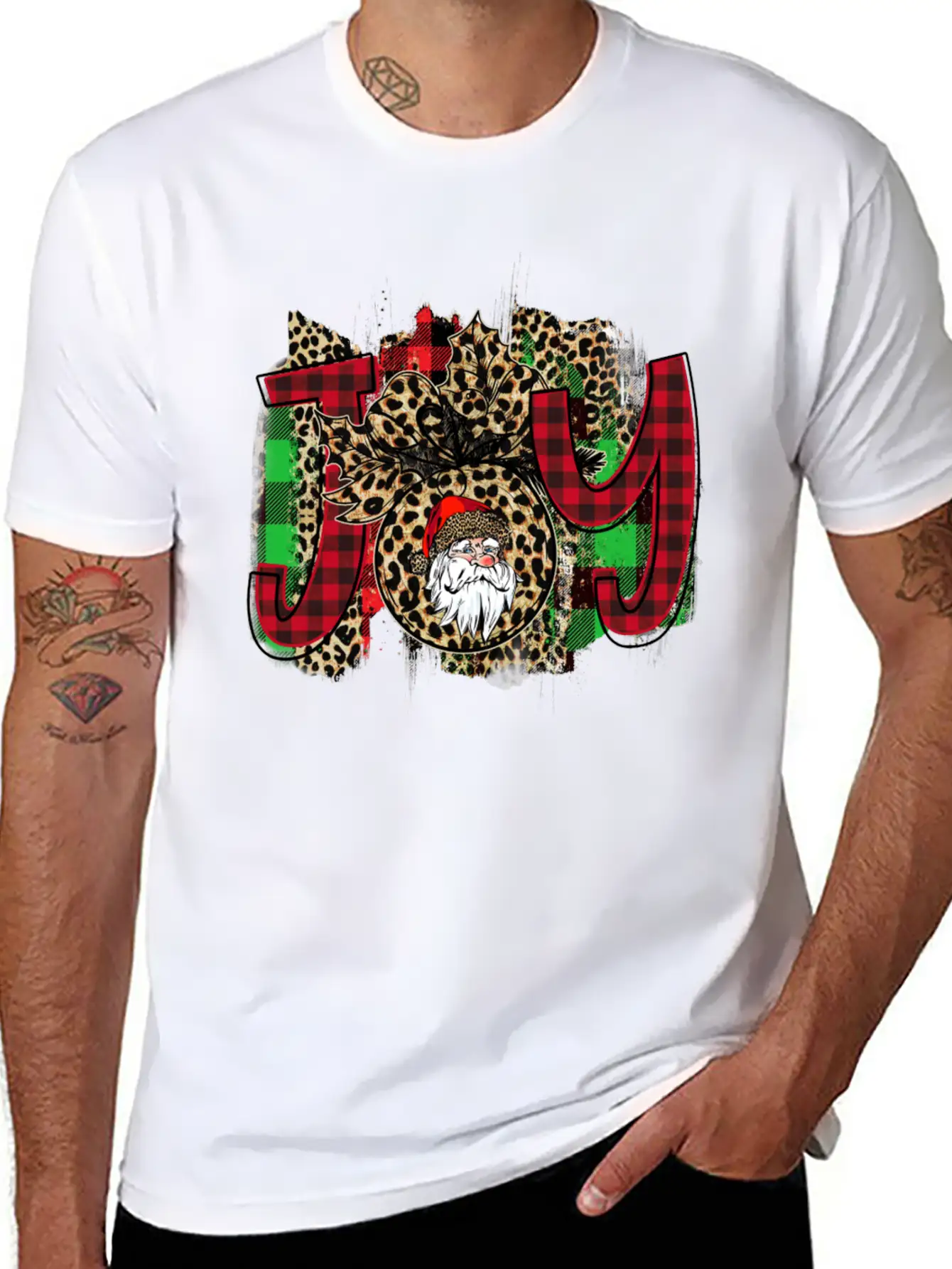 Joy Santa Claus Basic Graphic T-Shirt – Daily Comfort In Soft Cotton