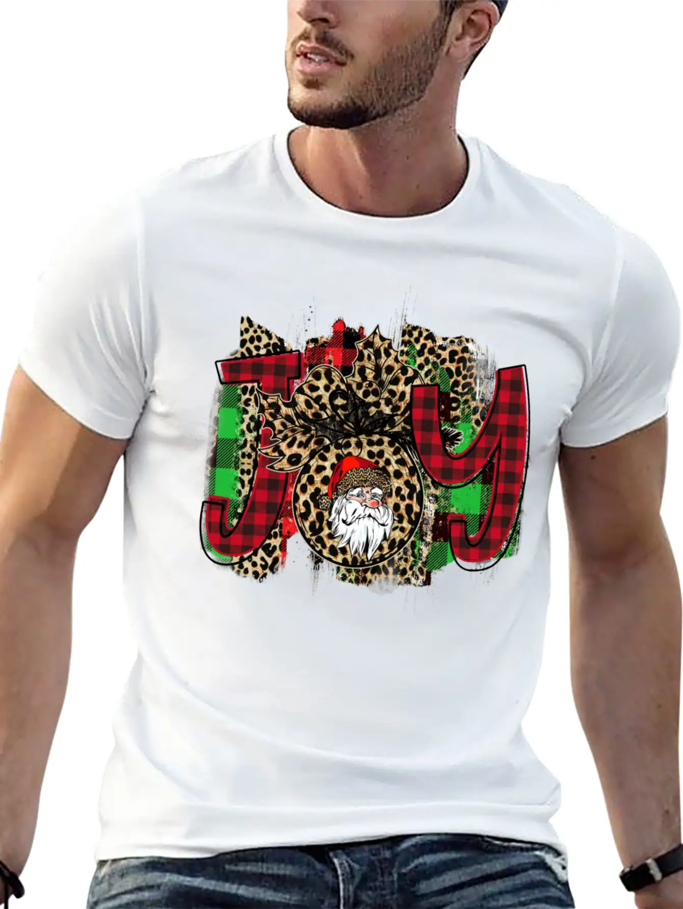 Joy Santa Claus Basic Graphic T-Shirt – Daily Comfort In Soft Cotton
