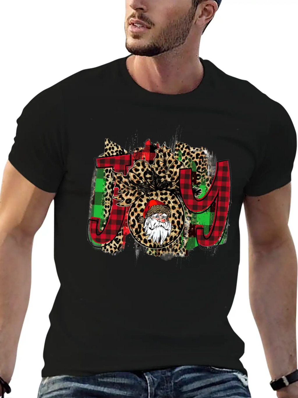 Joy Santa Claus Basic Graphic T-Shirt – Daily Comfort In Soft Cotton