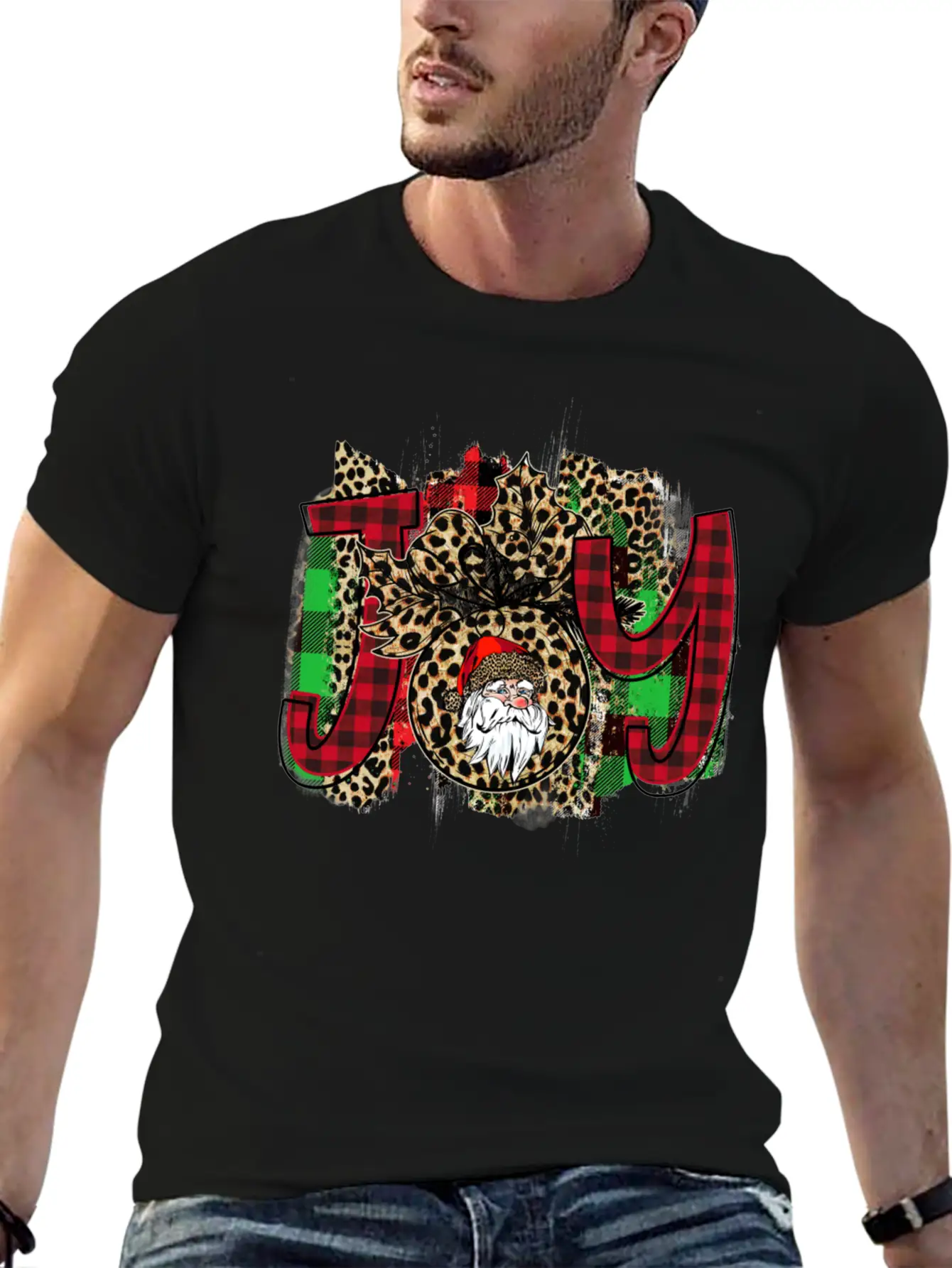 Joy Santa Claus Basic Graphic T-Shirt – Daily Comfort In Soft Cotton