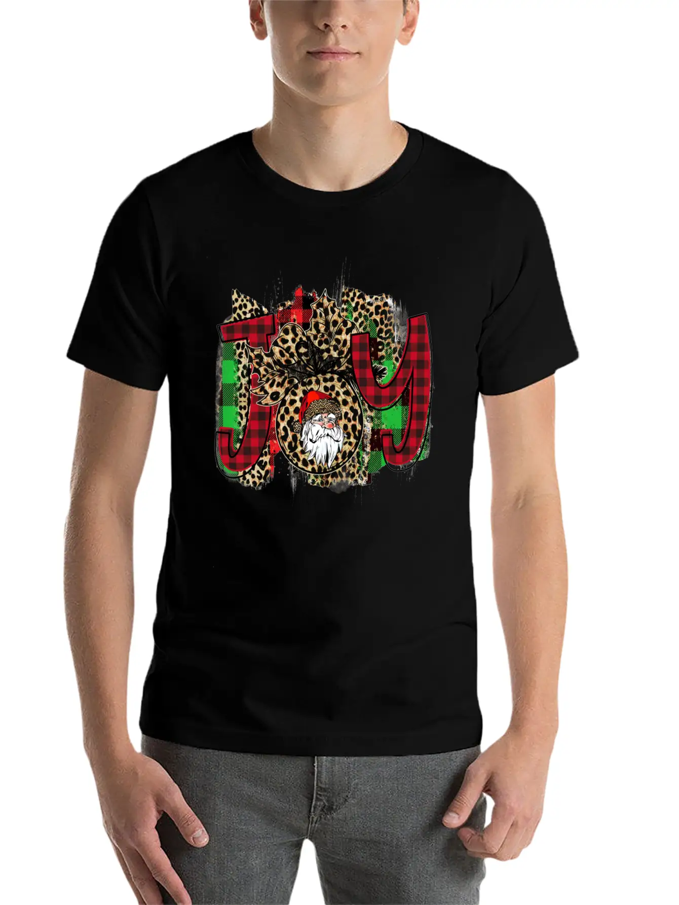 Joy Santa Claus Basic Graphic T-Shirt – Daily Comfort In Soft Cotton