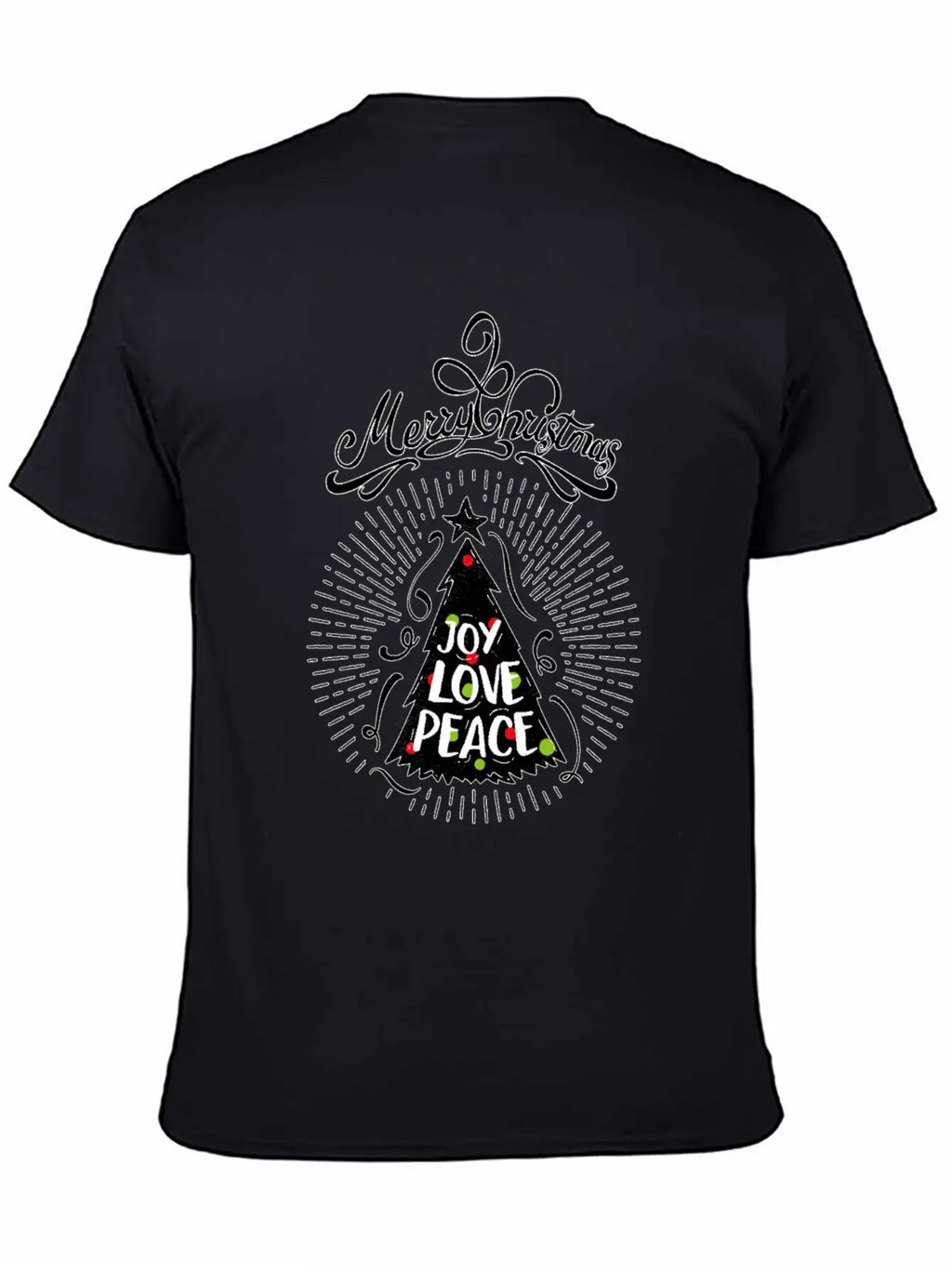 Joy,Love, Peace- Merry Christmas Design,Xmas Tree Classic Cotton Tee – Unisex Comfort For Any Season
