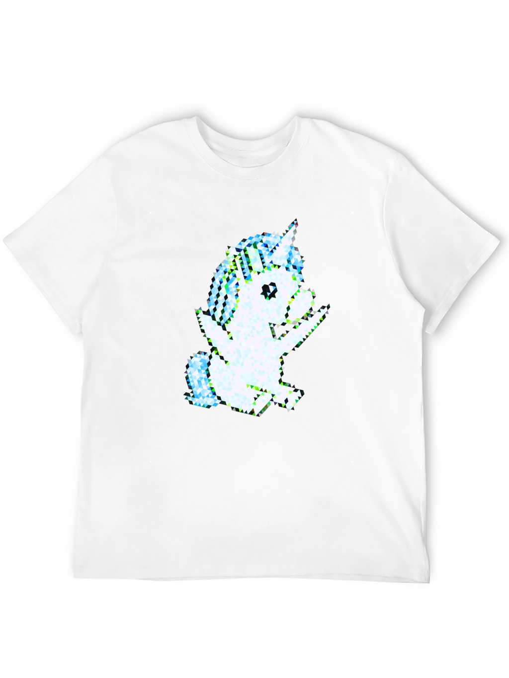 Pixel Unicorn Graphic Tee - Black