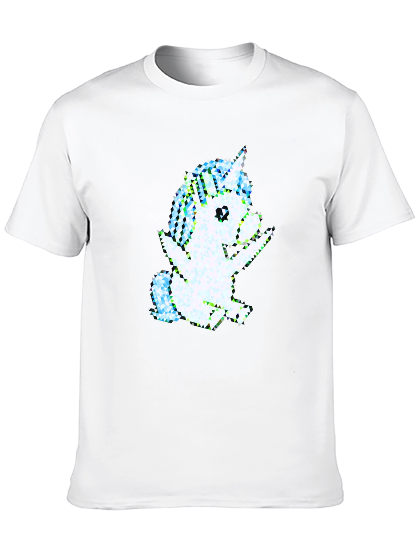 Pixel Unicorn Graphic Tee - Black