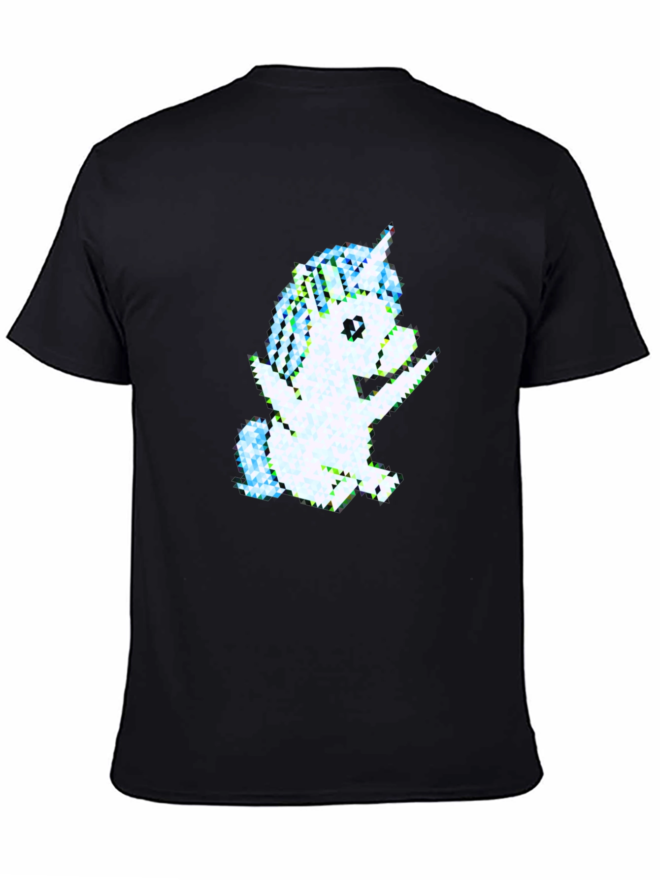 Pixel Unicorn Graphic Tee - Black