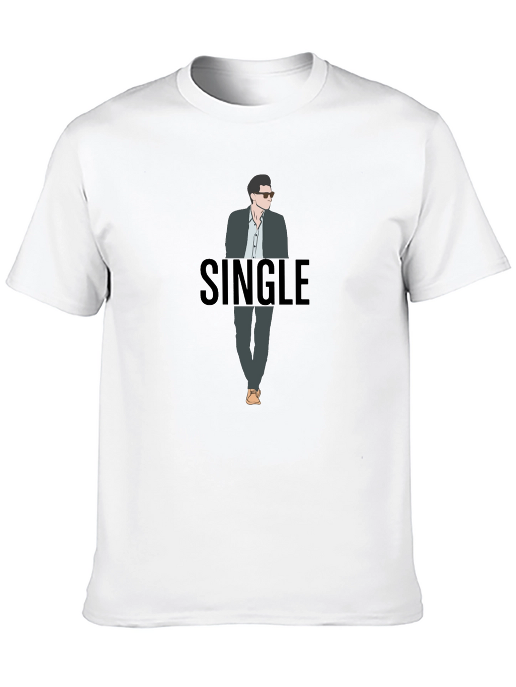 Single Guy Graphic T-Shirt - Black