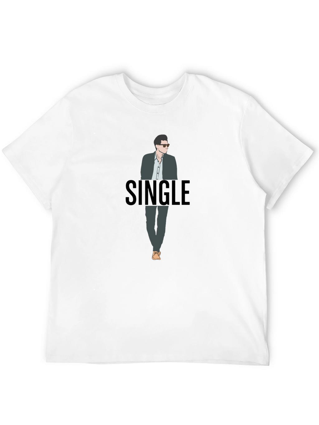 Single Guy Graphic T-Shirt - Black