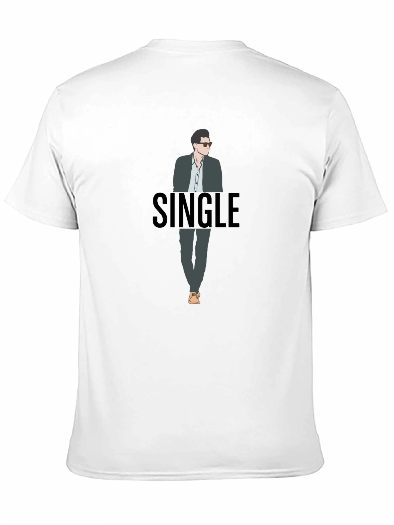 Single Guy Graphic T-Shirt - Black