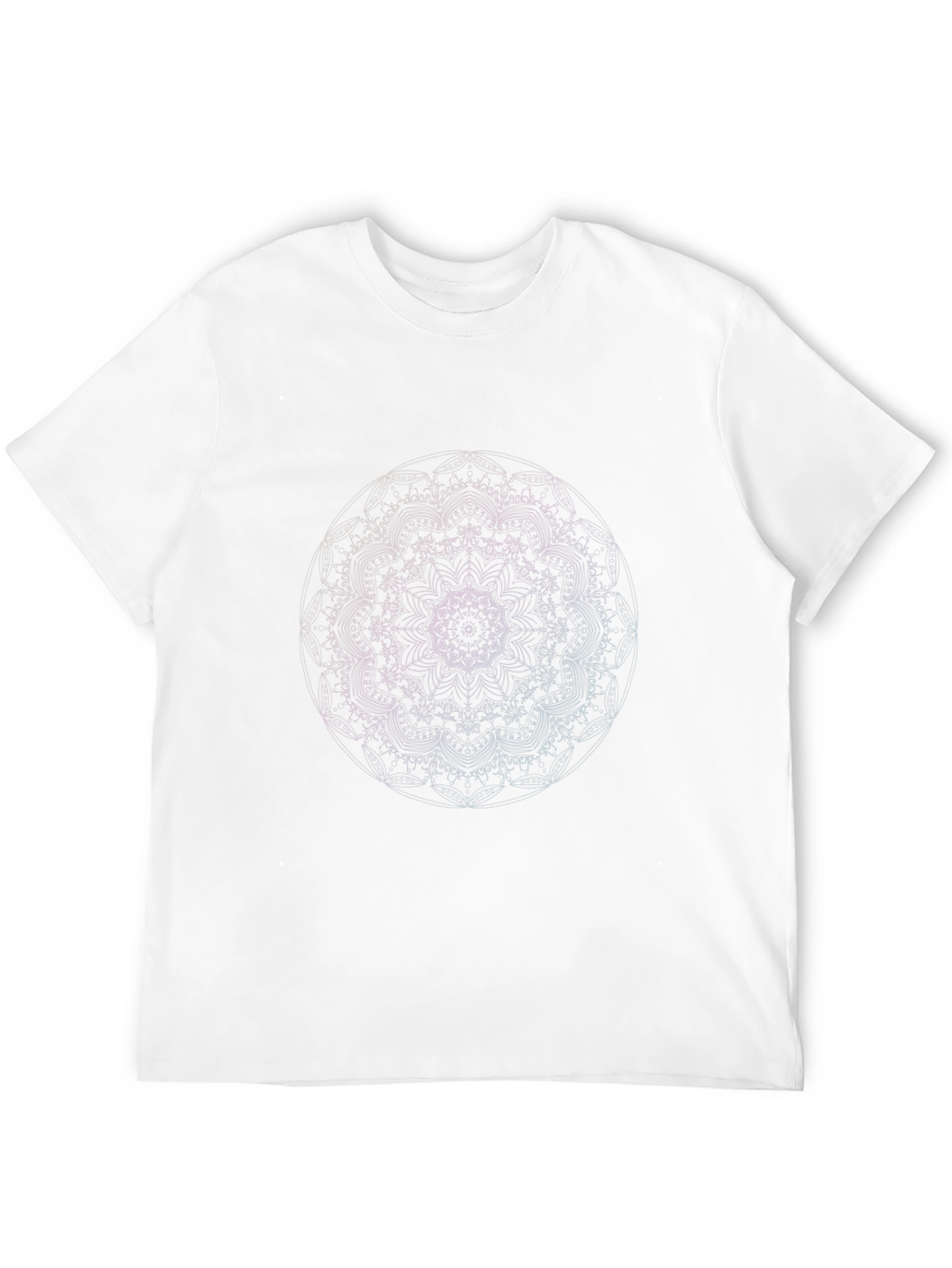 Abstract Mandala Graphic Black T-Shirt