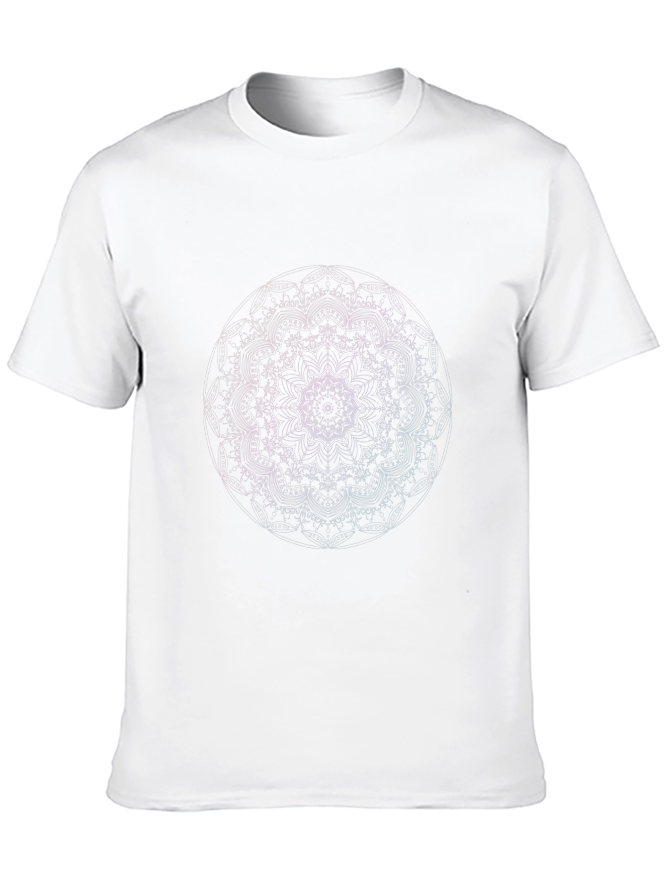 Abstract Mandala Graphic Black T-Shirt