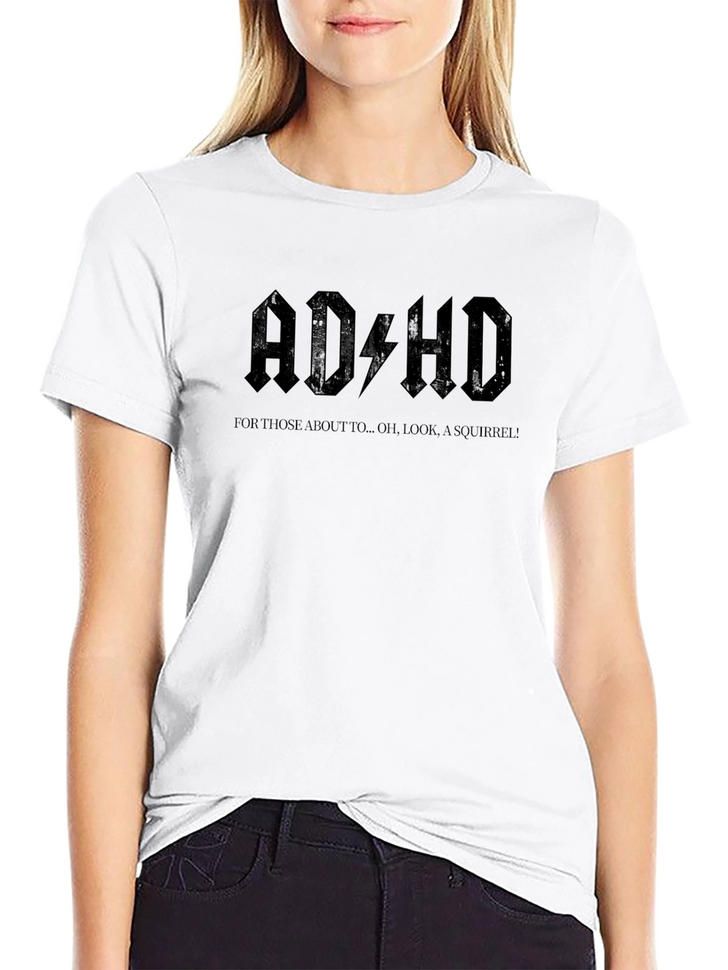 ADHD T-Shirt: Funny Squirrel Distraction Design