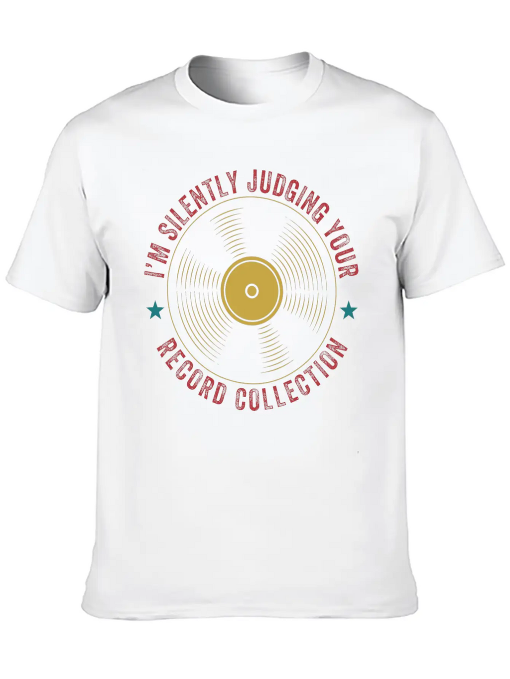 Judging Your Record Collection Funny Vinyl Lover Relaxed Everyday Tee – Lightweight And Durable Cotton