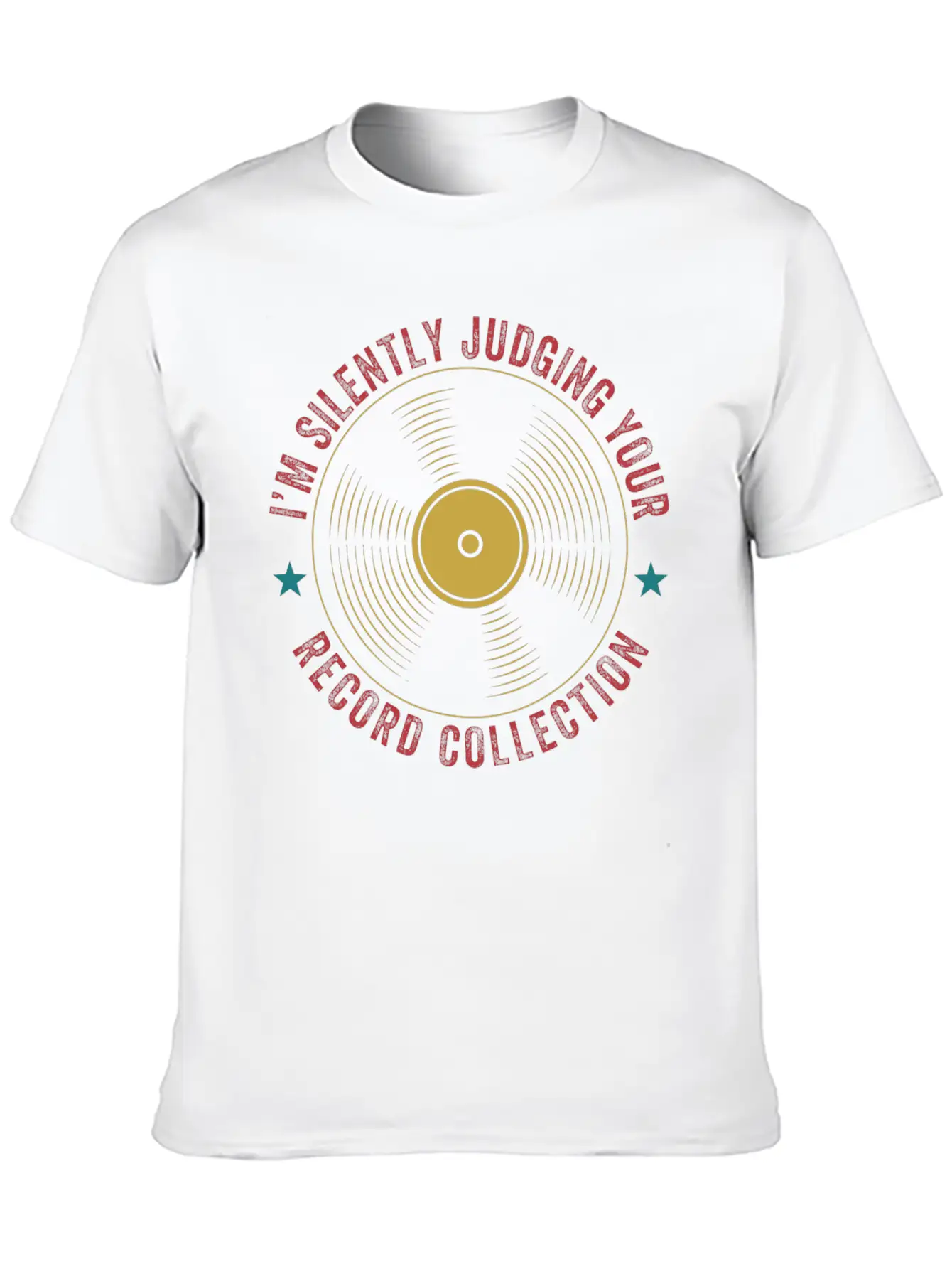 Judging Your Record Collection Funny Vinyl Lover Relaxed Everyday Tee – Lightweight And Durable Cotton