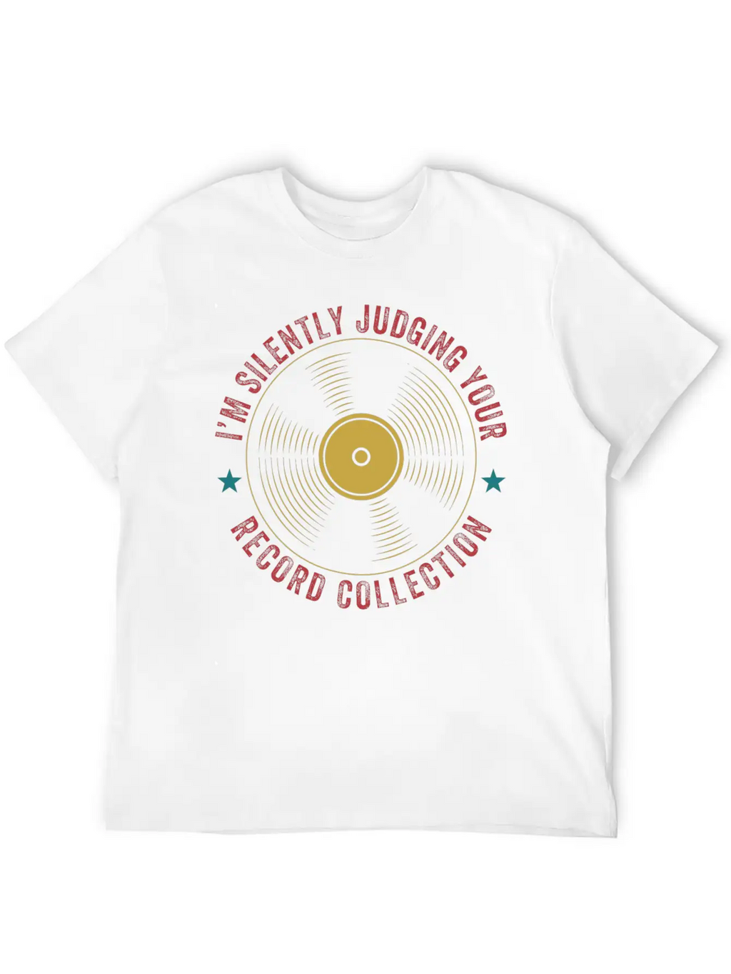 Judging Your Record Collection Funny Vinyl Lover Relaxed Everyday Tee – Lightweight And Durable Cotton